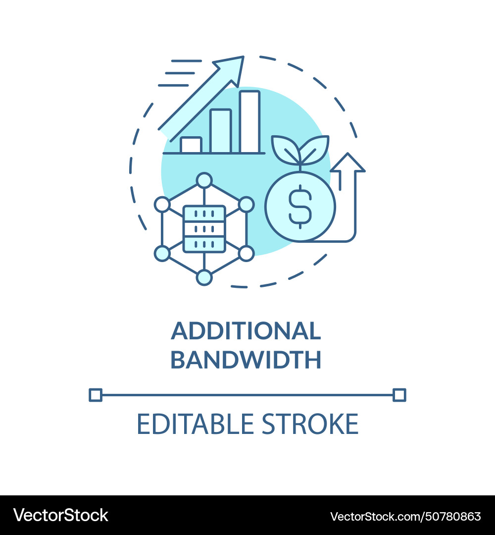 Internet bandwidth soft blue concept icon Internet bandwidth soft blue concept icon vector image
