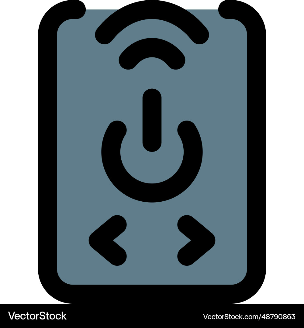 Remote power switch used as controller vector image