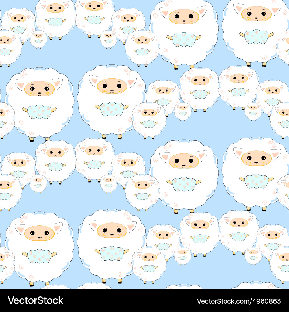 Sheep pattern Vector Image