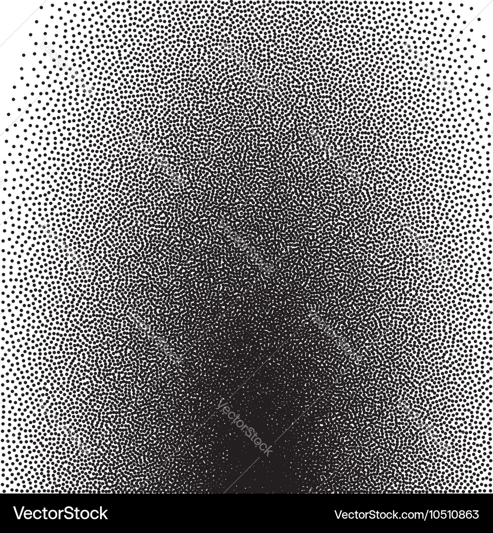 Stochastic raster halftone gradient print vector image