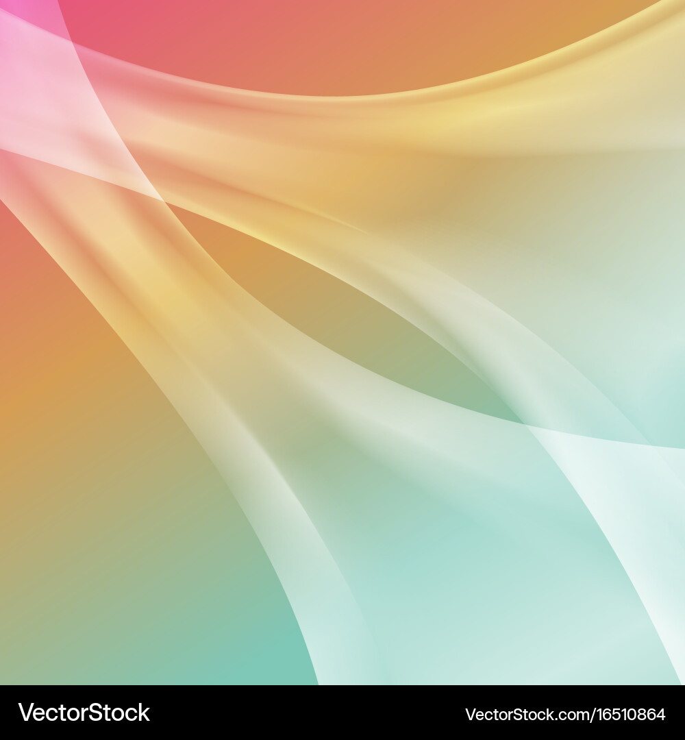 Abstract background with smooth waves vector image
