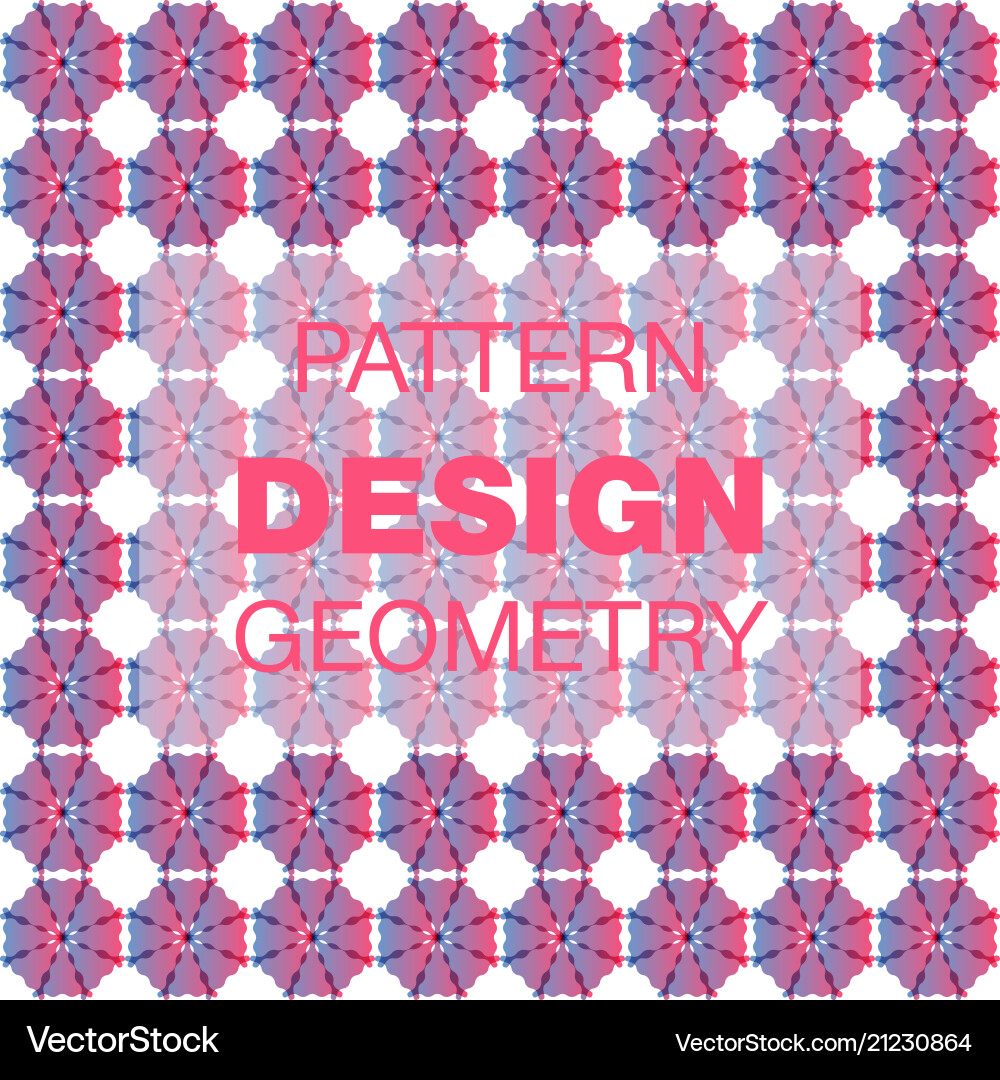 Abstract geometric pattern with lines rhombuses vector image