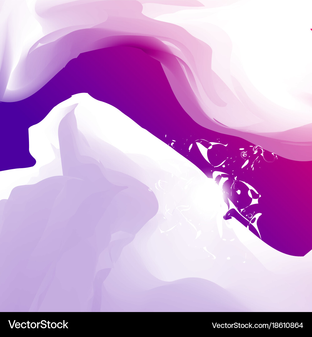 Abstract wave colorful background with spark vector image