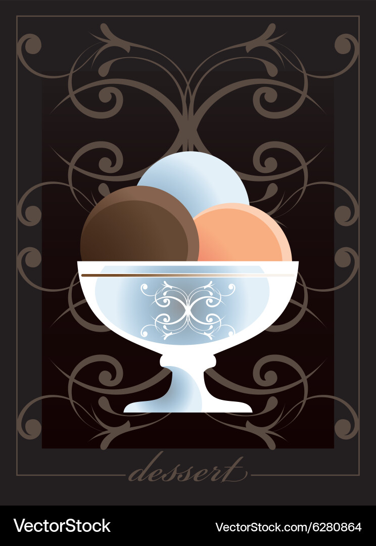 Dessert Royalty Free Vector Image - VectorStock