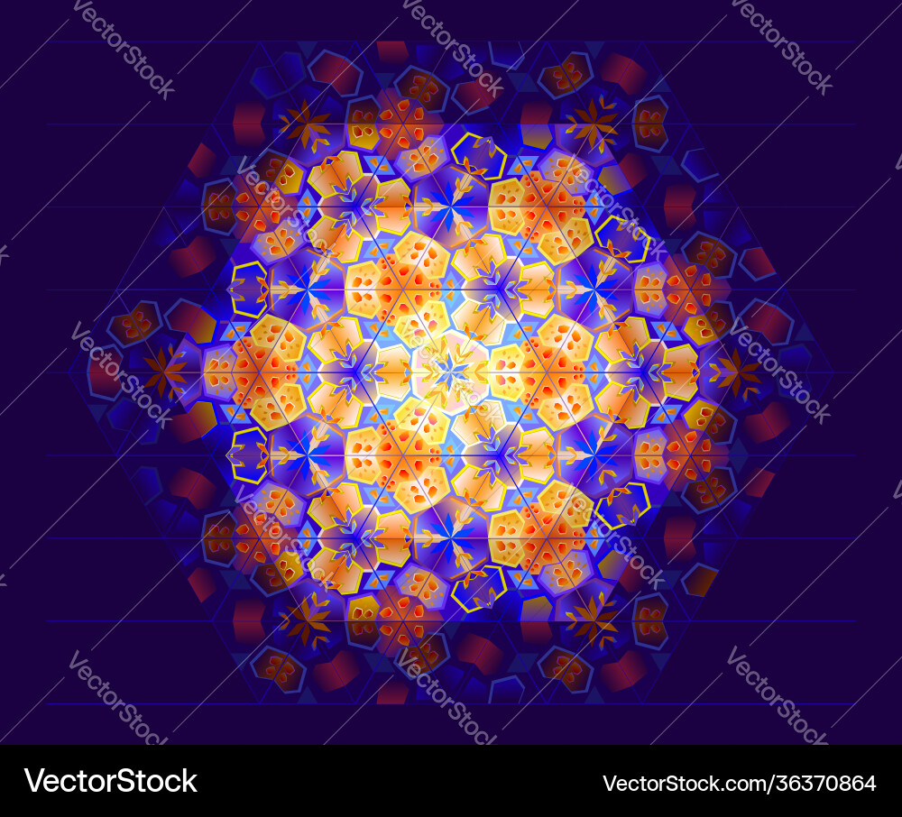 Kaleidoscopic Abstract Pattern vector image