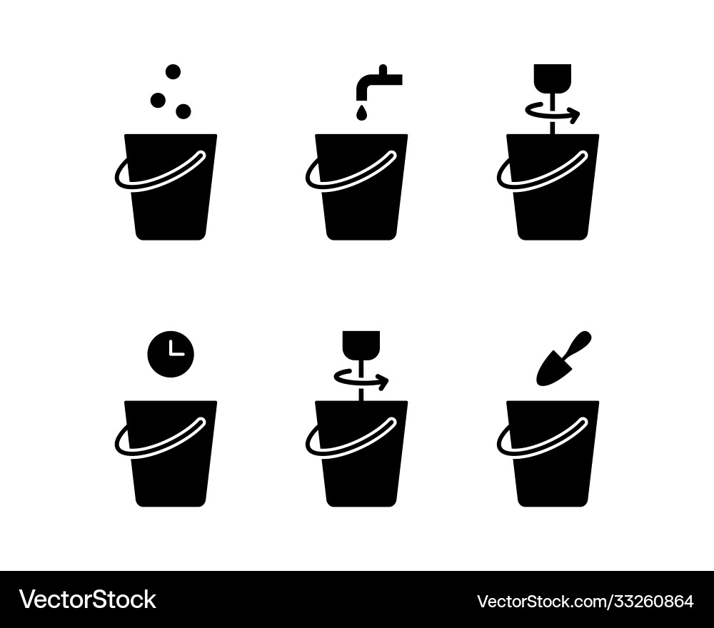 Process preparation building mixture Vector Image