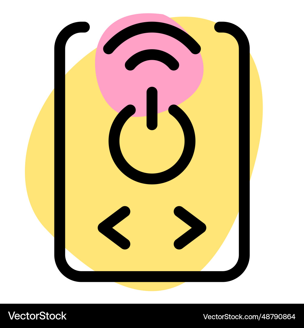 Remote power switch used as controller Vector Image