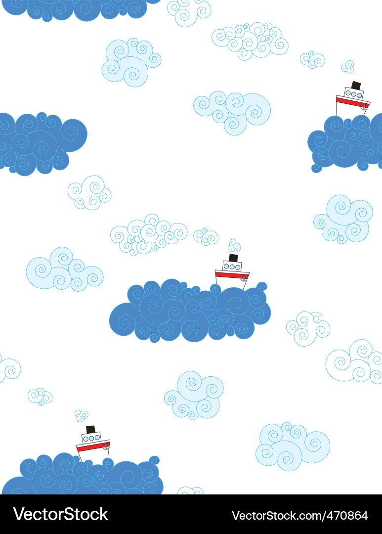 Ships on the sea Vector Image