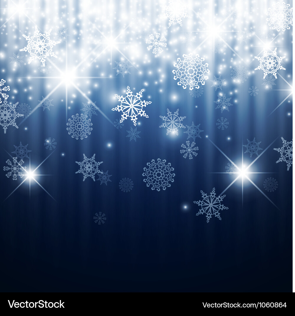 Winter Snowflake Abstract Background vector image