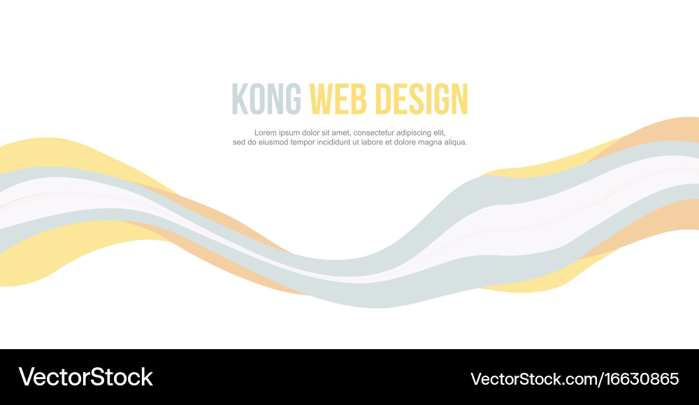 Abstract background for header website wave design vector image