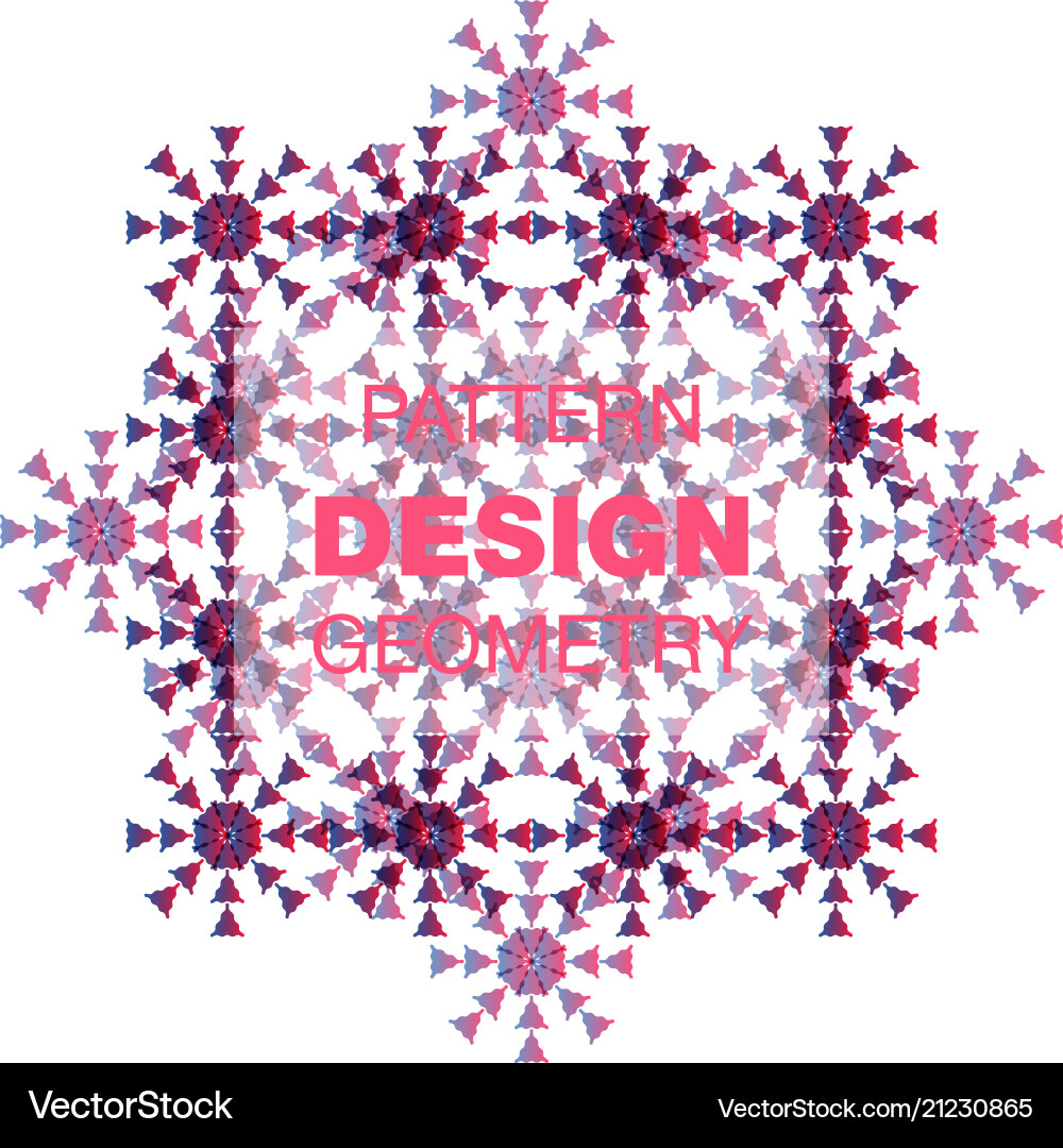Abstract geometric pattern with lines rhombuses vector image