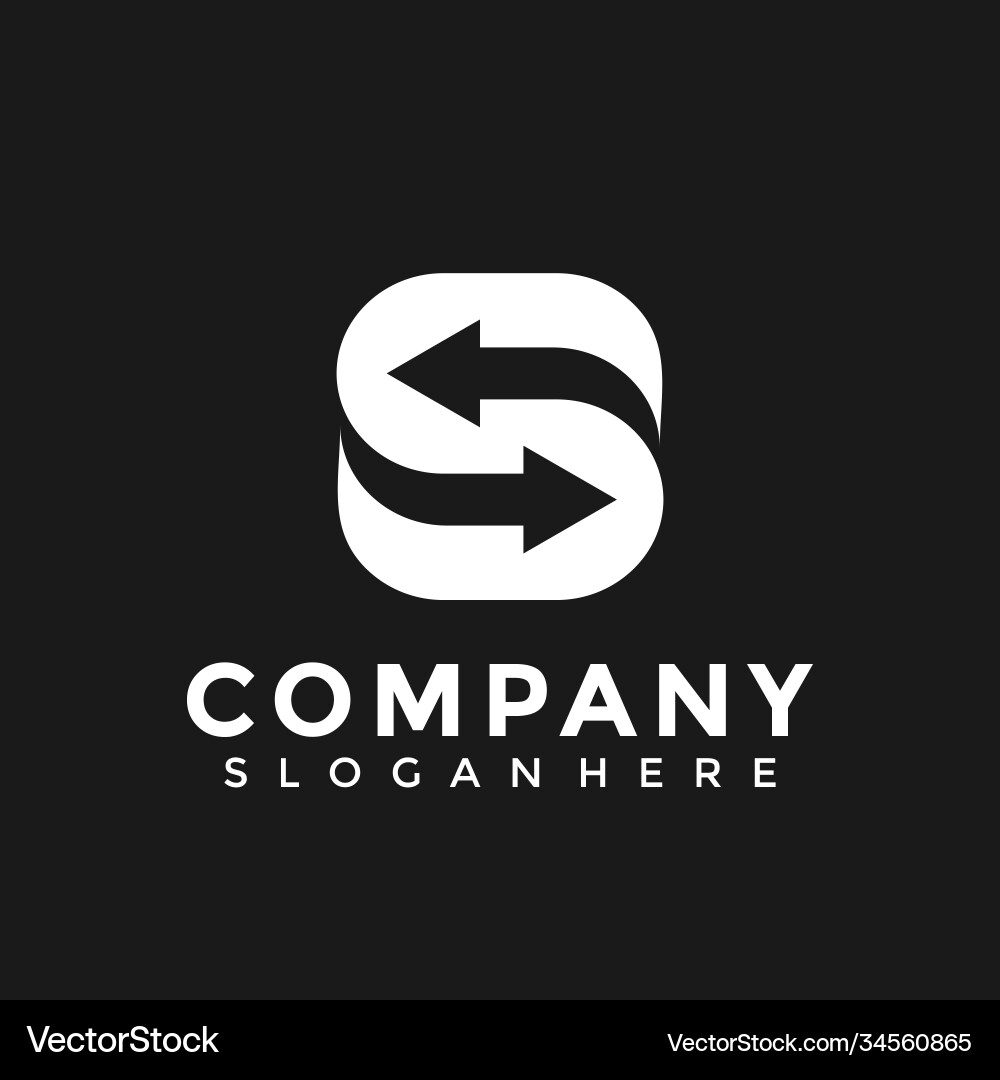 Buchstaben s Pfeil Monogramm Logo Design Element Buchstaben s Pfeil Monogramm Logo Design Element vektorbild