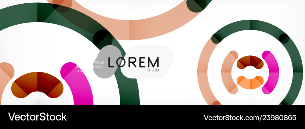 Circular lines design background Vector Image