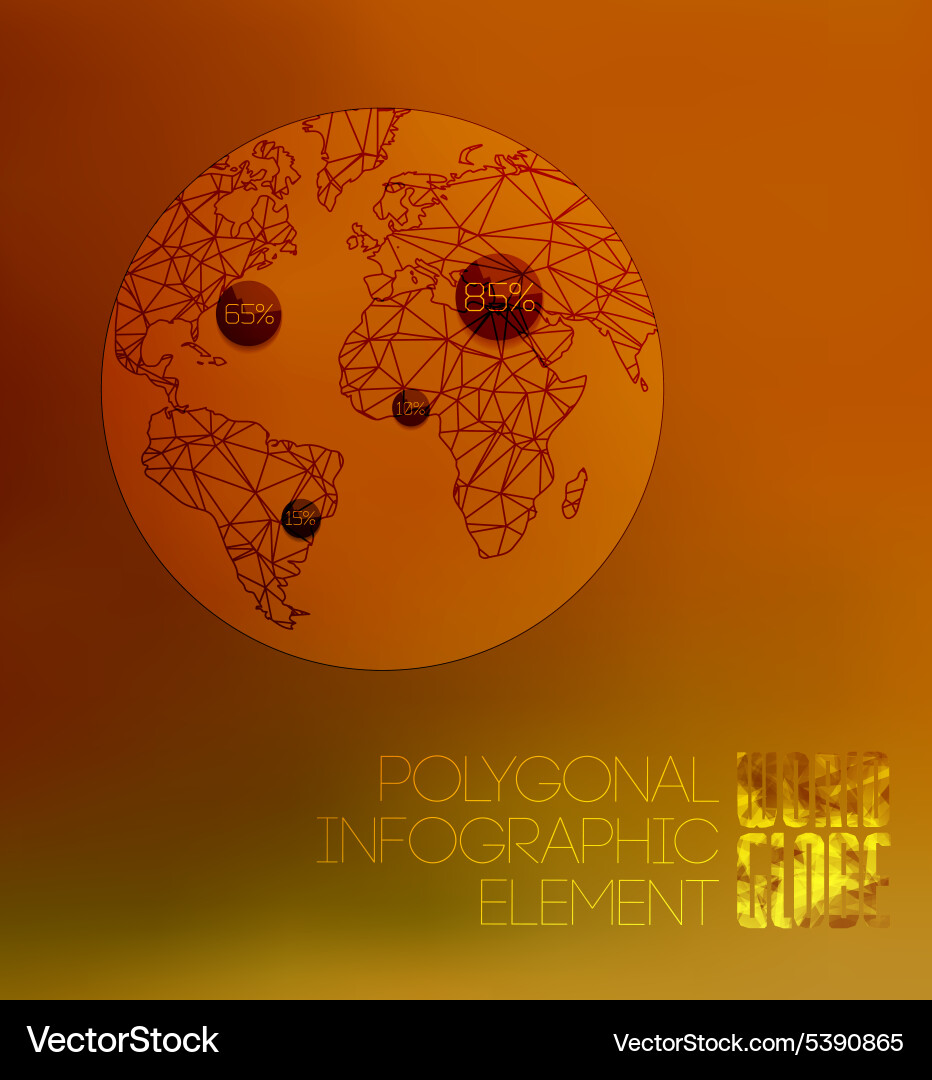 Modern elements of info graphics world map vector image