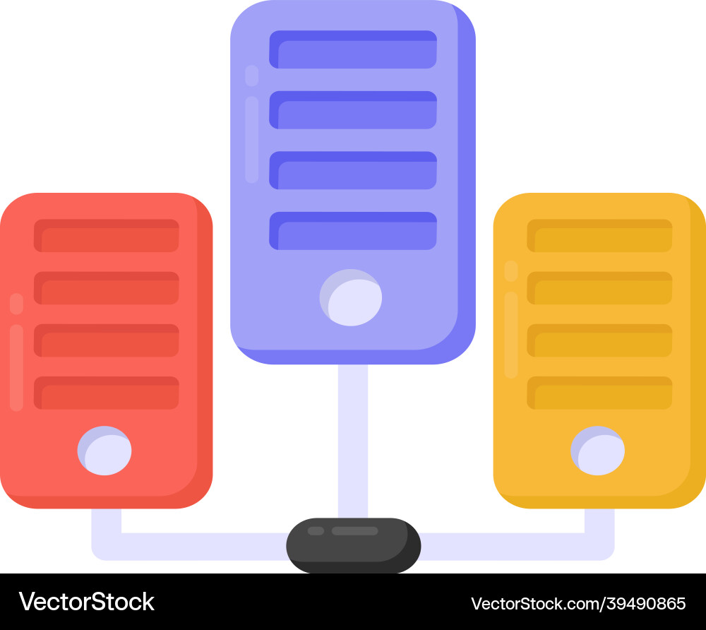 Server hosting Vector Image