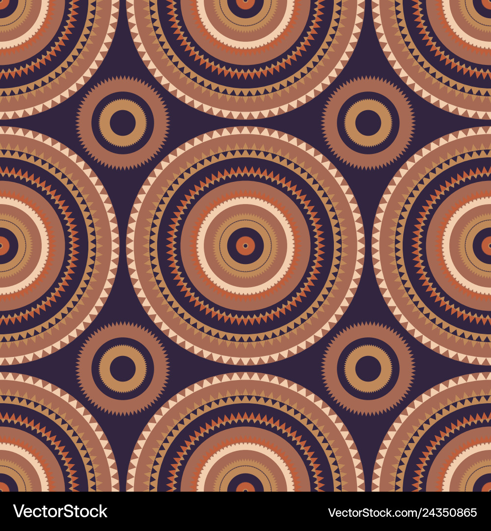 Vibrant circular large scale seamless pattern vector image