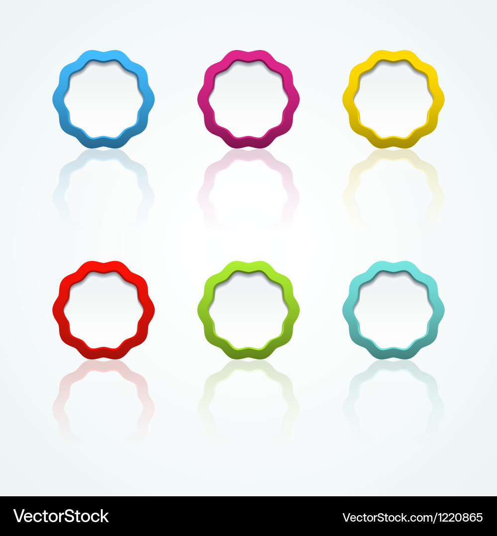 Web button set Vector Image