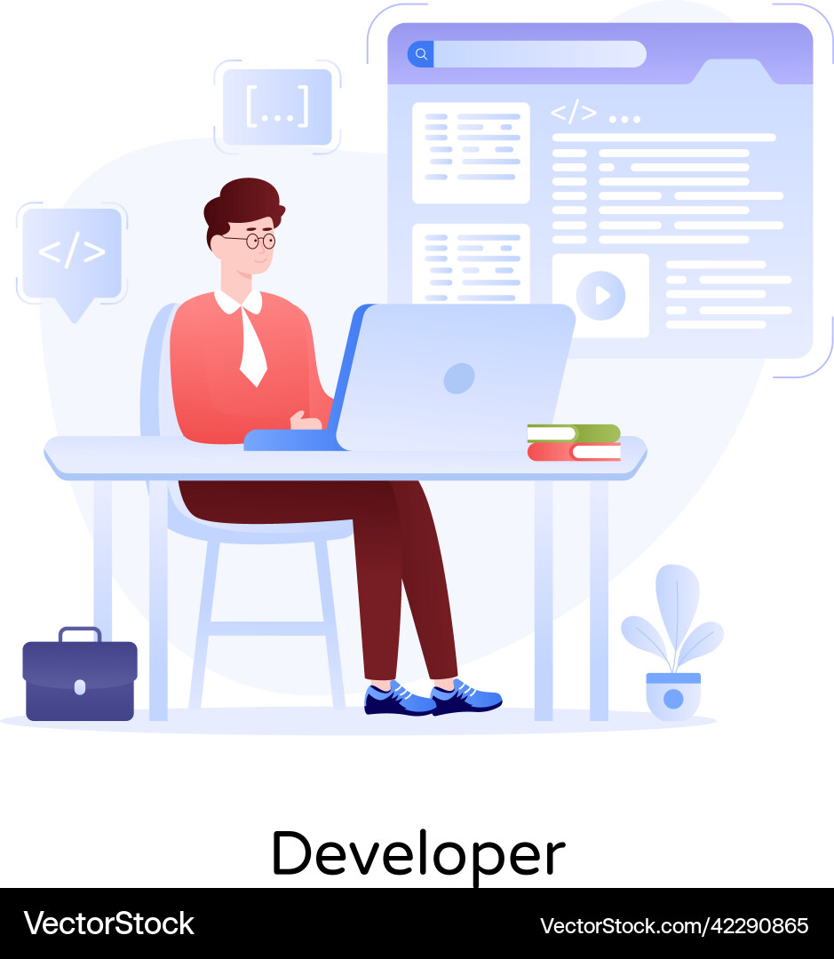 Website coding Vector Image