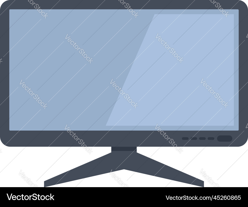 Website monitor icon flat screen computer Website monitor icon flat screen computer Vector Image
