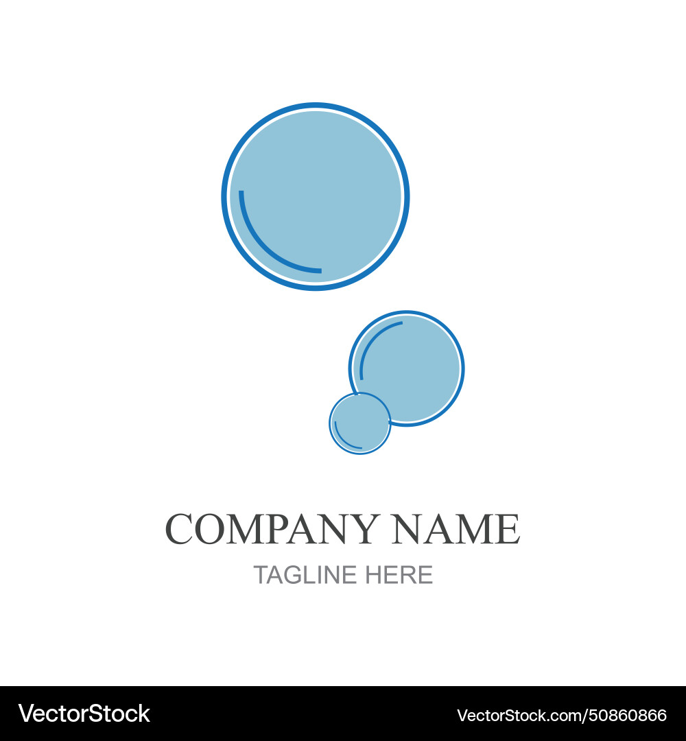 Bubbles icon element design template web Vector Image