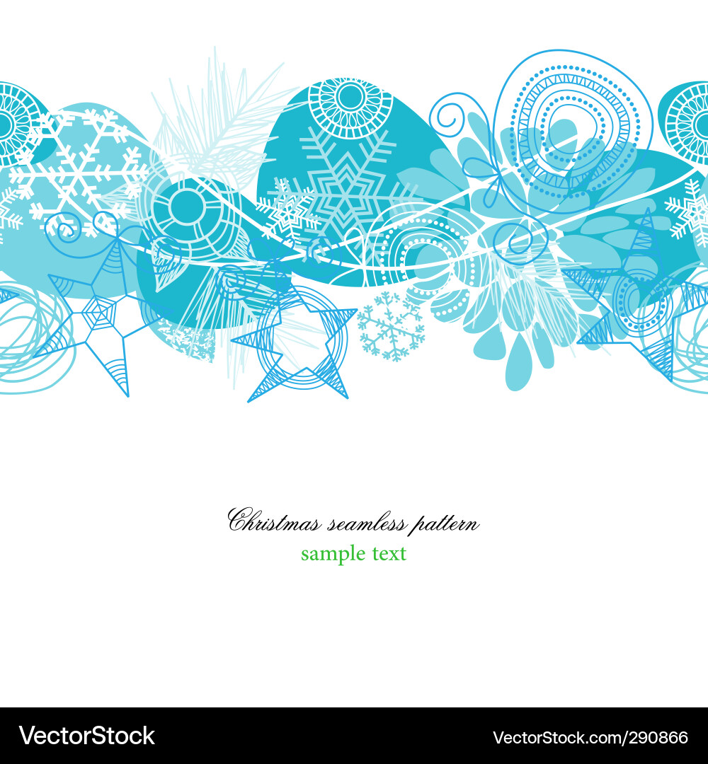 Christmas Snowflake Pattern Vector Image
