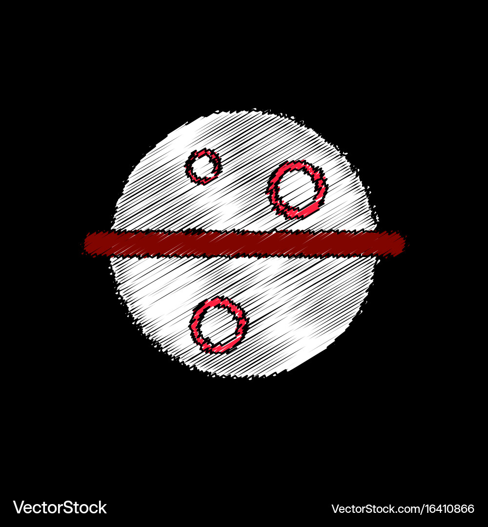 Flat icon design collection space planet Vector Image