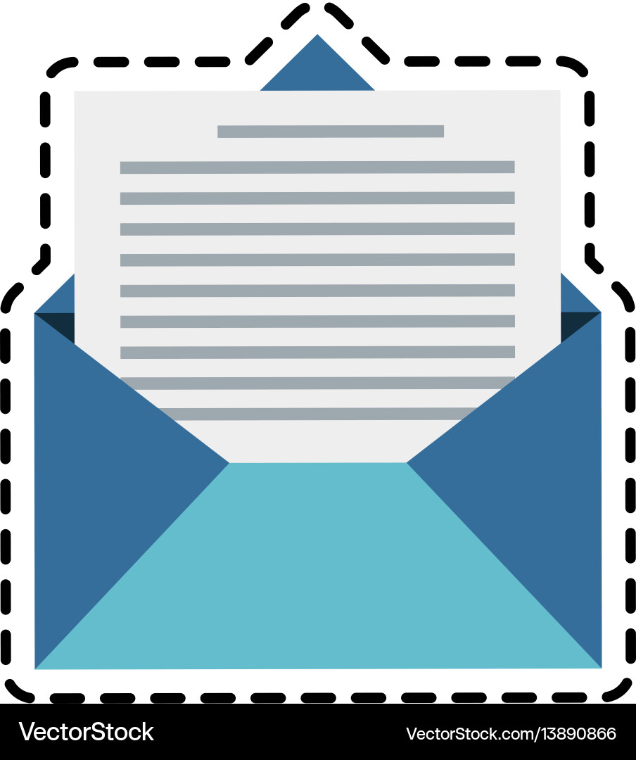 Mail envelope icon image Vector Image
