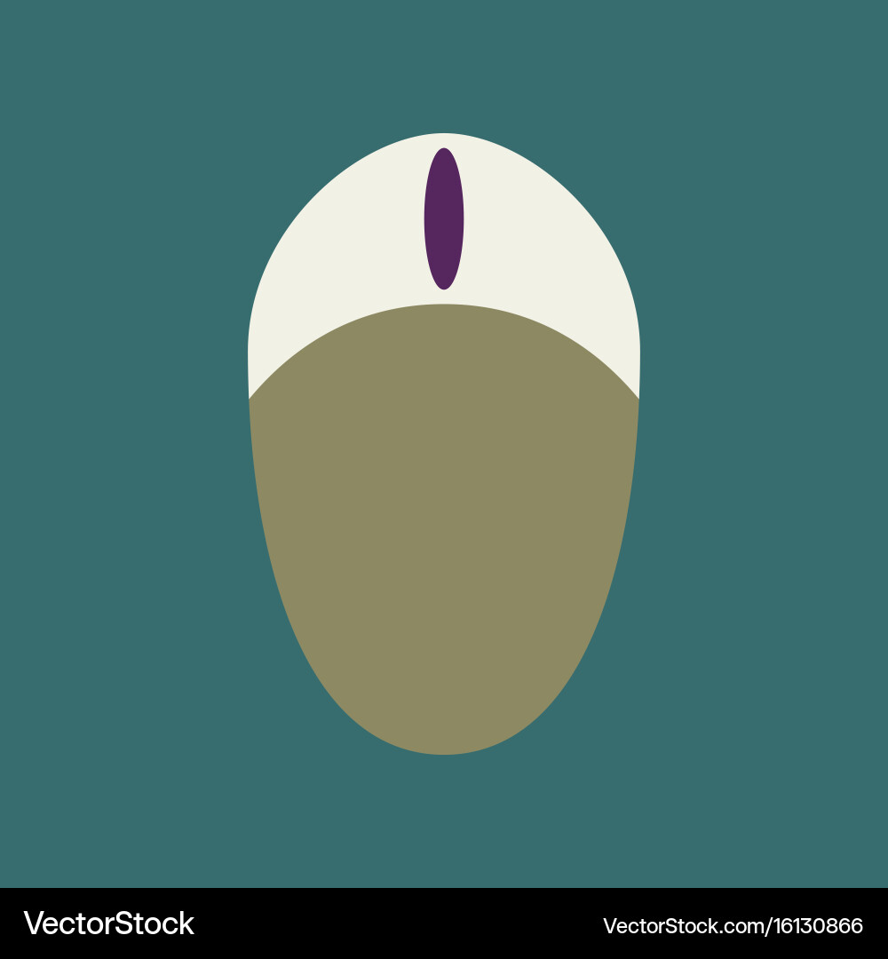 Technology gadget in flat design computer mouse vector image