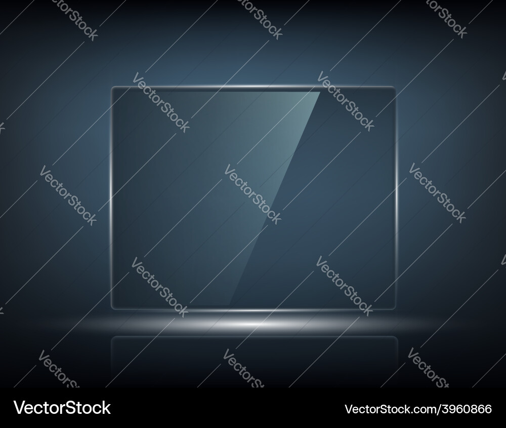 Transparent Touchscreen Display Vector Image