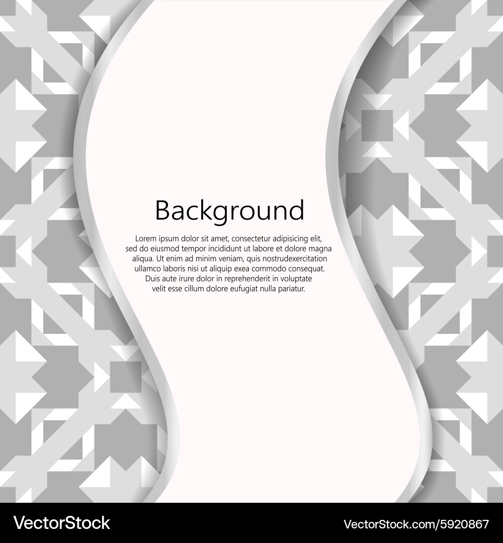 Abstract background booklet list vector image