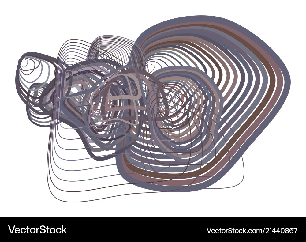 Abstract conceptual geometric path lines pattern vector image