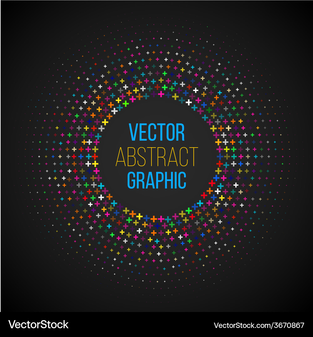 Abstract Halftone Circle Pattern vector image