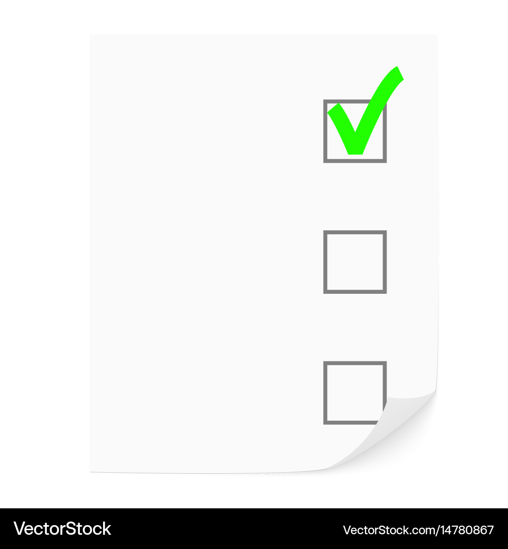 Check list vector image