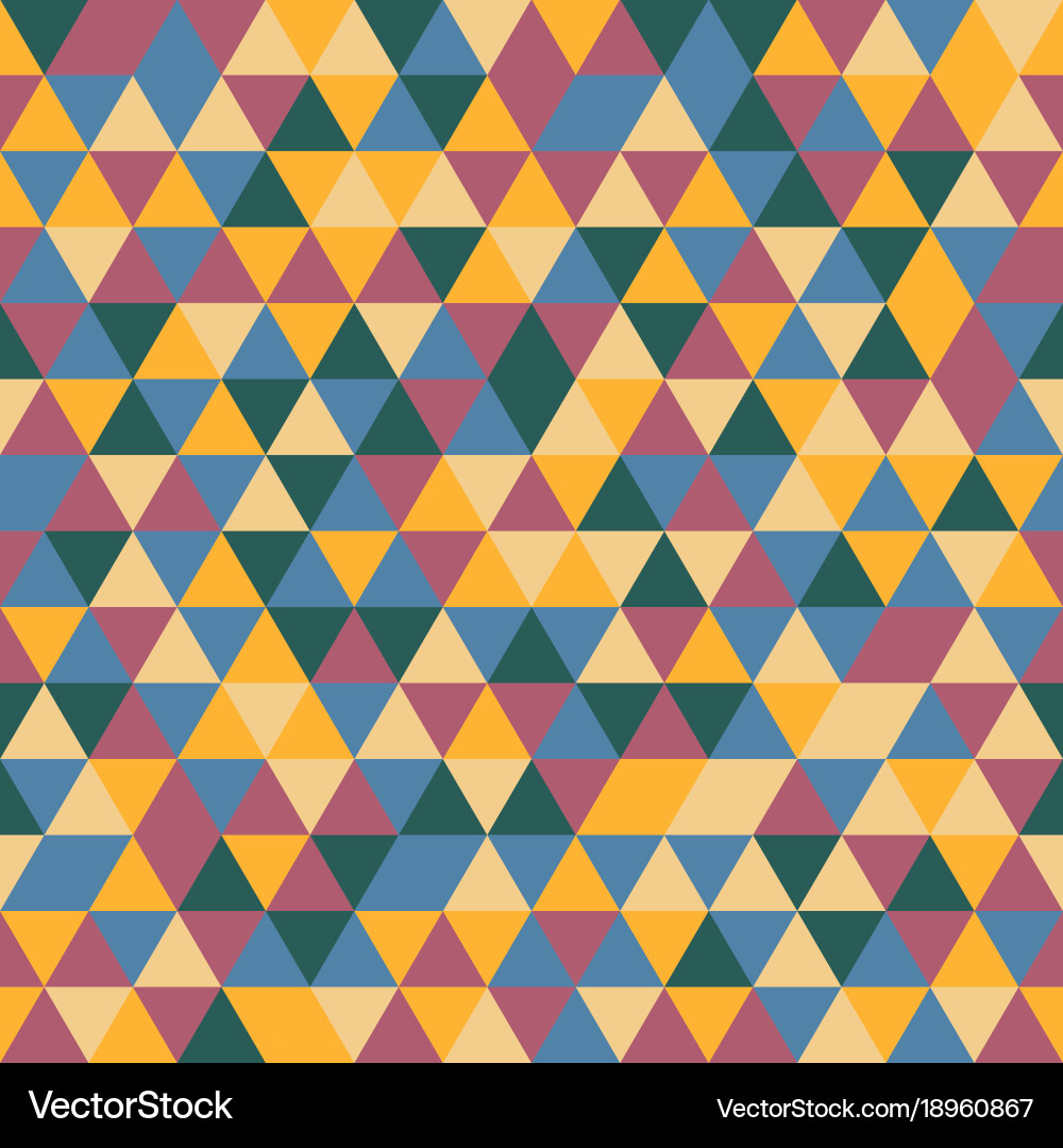 Colorful Geometric Triangle Pattern vector image