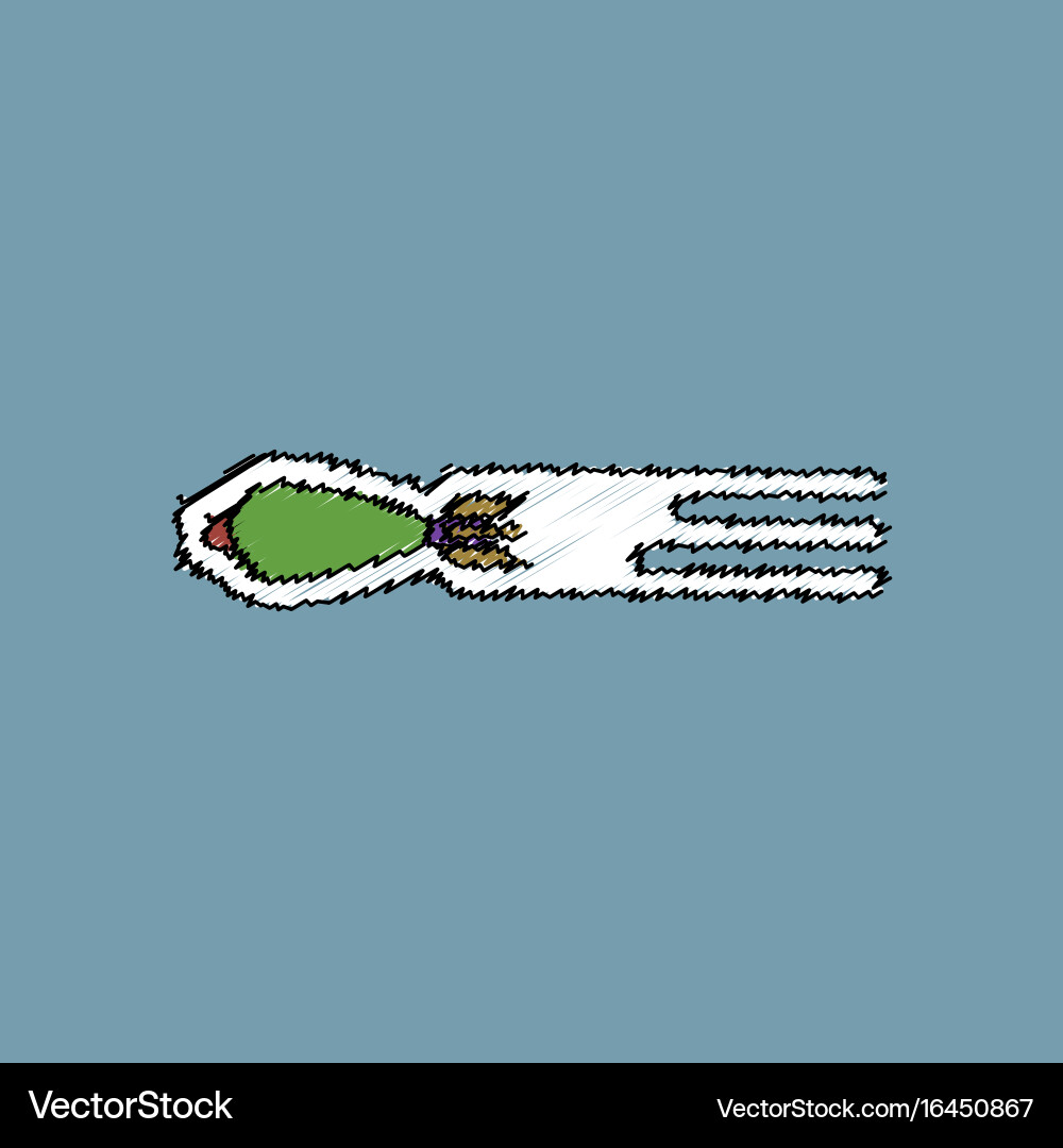 Flat shading style icon military shell with speed vector image