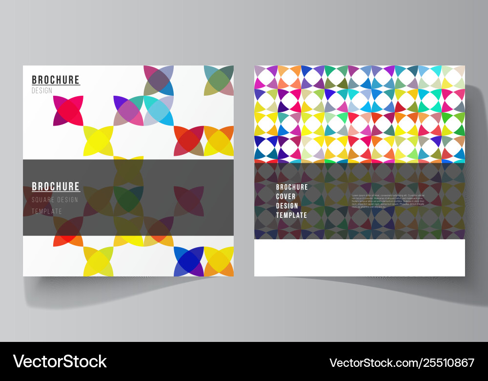 Minimal layout two square format Minimal layout two square format vector image