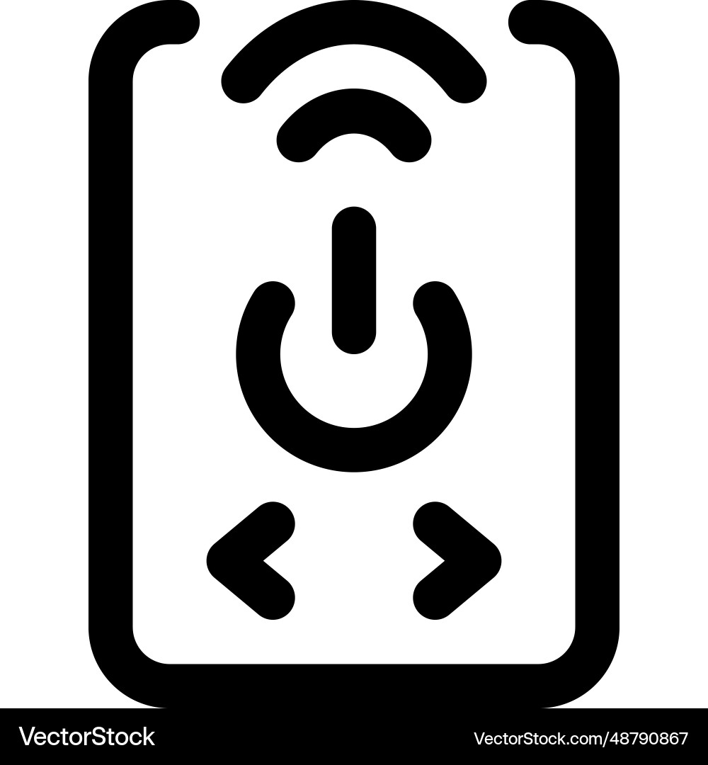 Remote power switch used as controller vector image
