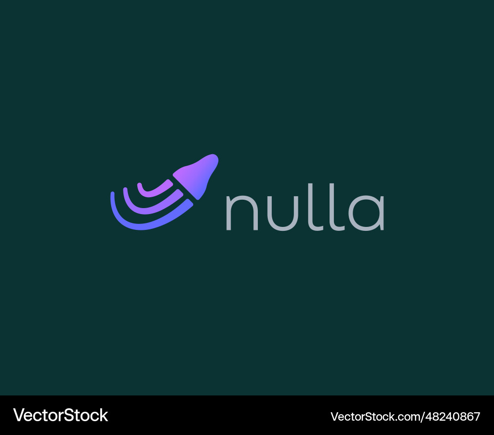 Rocket gradient logotype universal speed Rocket gradient logotype universal speed vector image