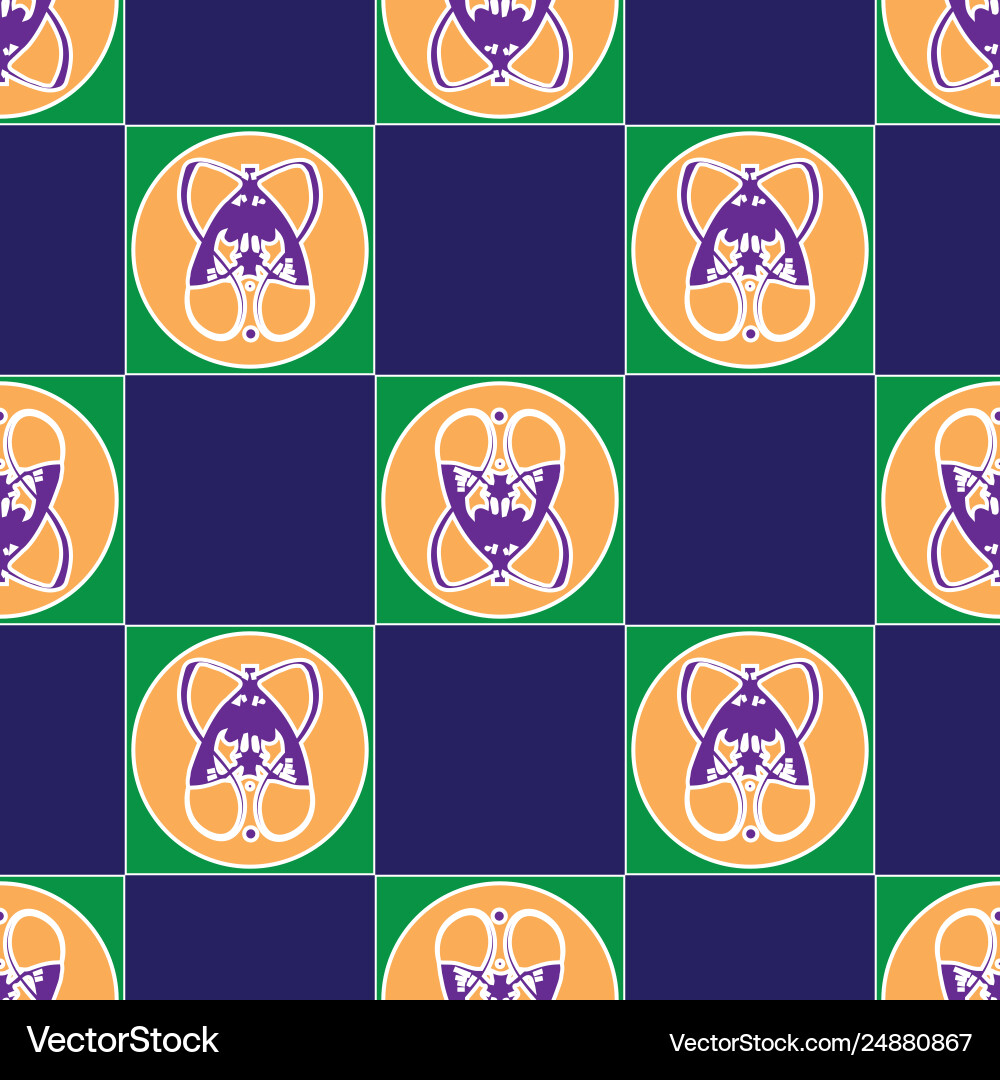 Seamless pattern with abstract colored art Vector Image