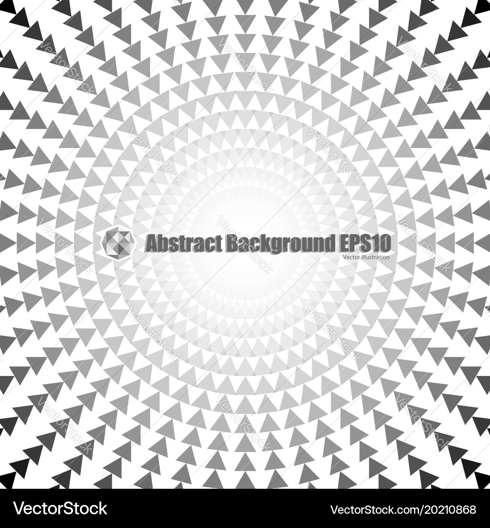 Abstract round triangle background vector image