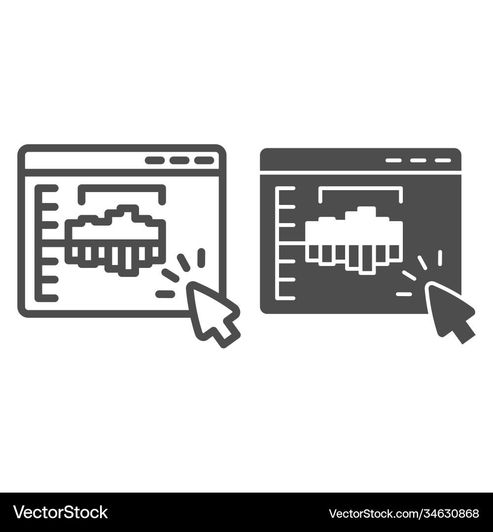 Audio program with track line and solid icon Audio program with track line and solid icon vector image