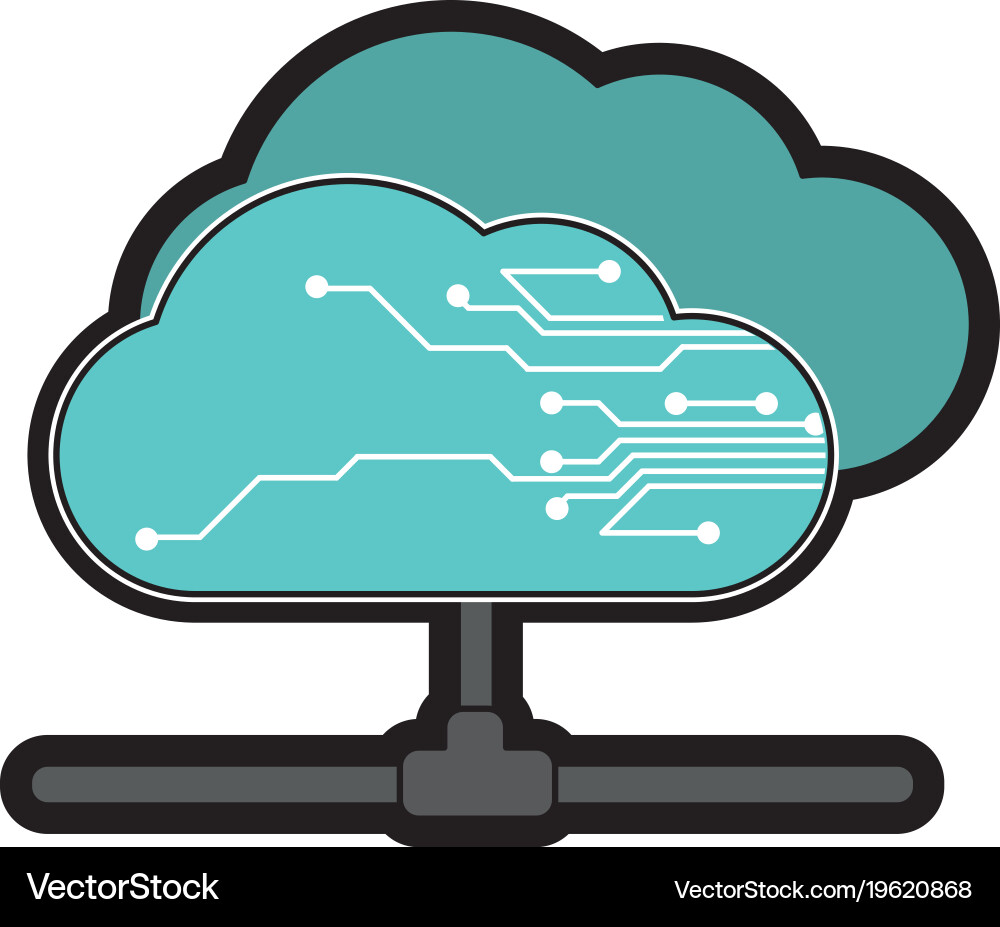 Cloud computing design Vector Image