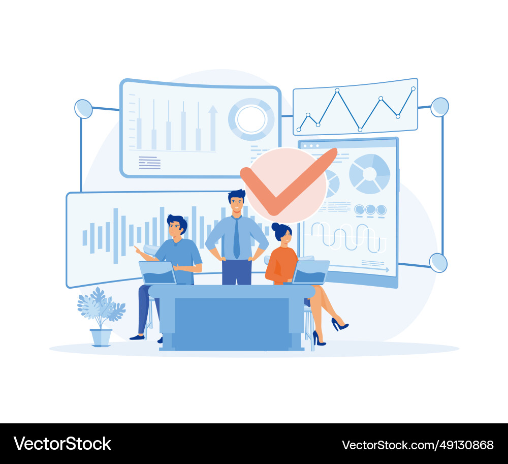 Data scientists software engineer statistician Vector Image