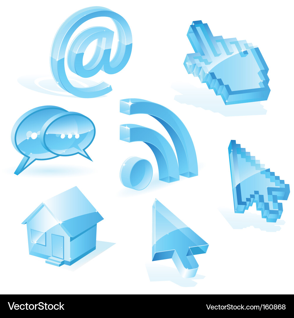 Digital Web Icons vector image