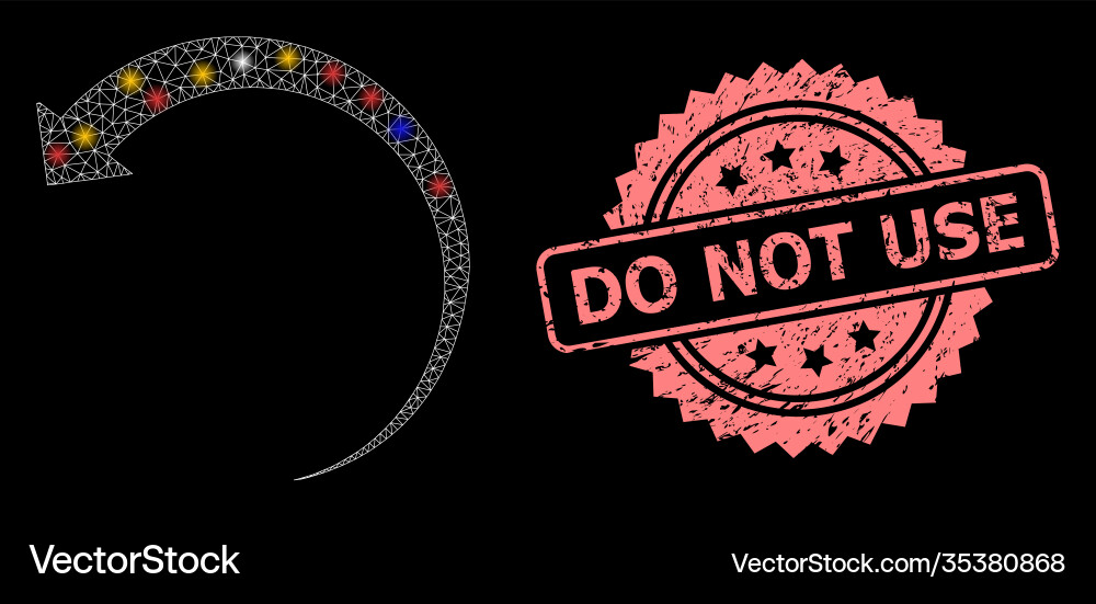 Distress do not use stamp seal and net rotate Distress do not use stamp seal and net rotate vector image