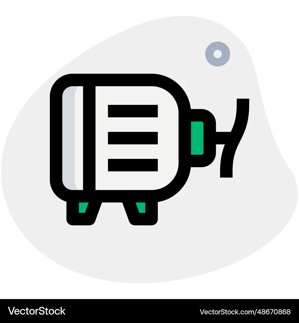 Dynamo a component of automobile vector image