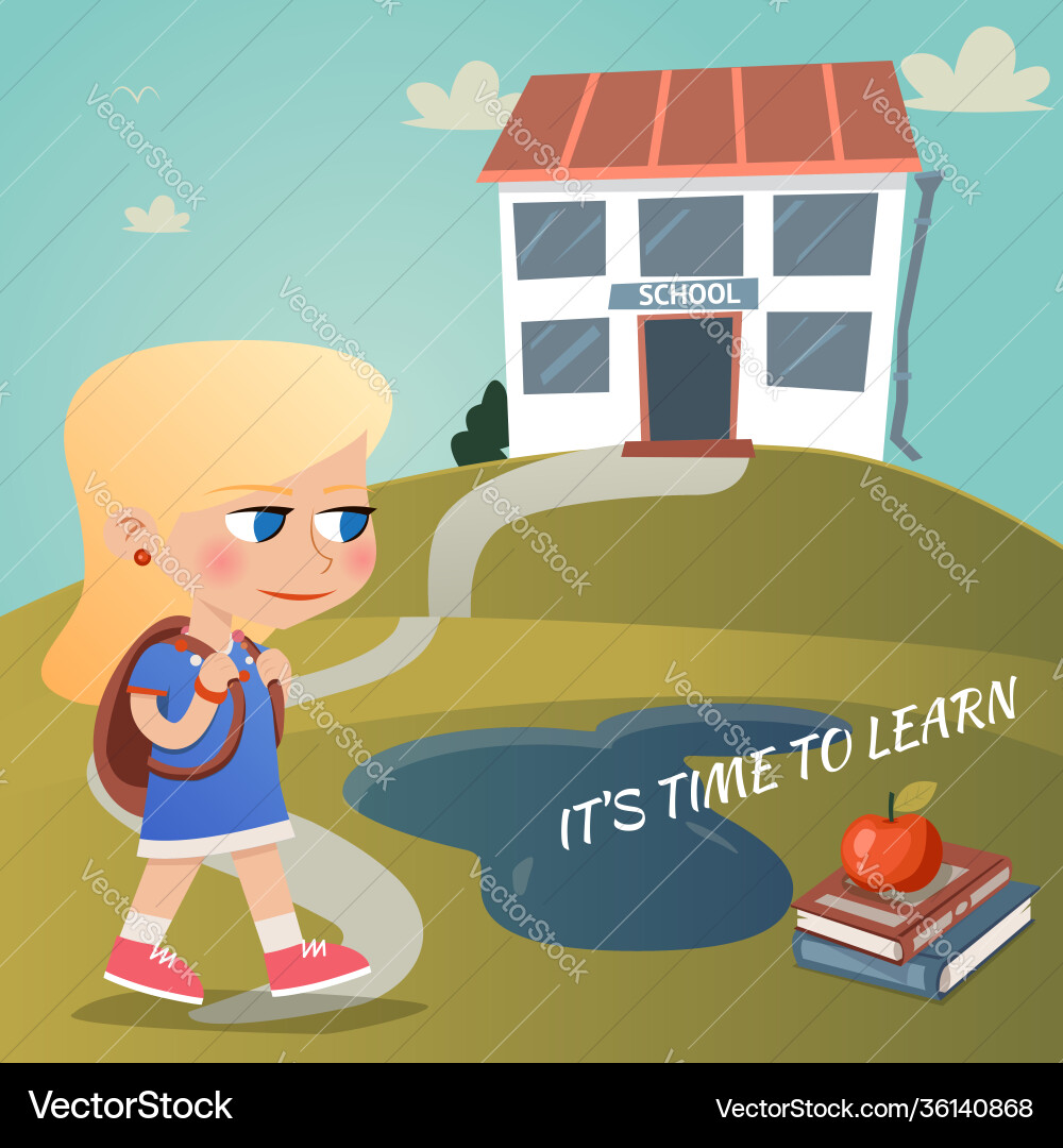 Its time to learn Its time to learn vector image
