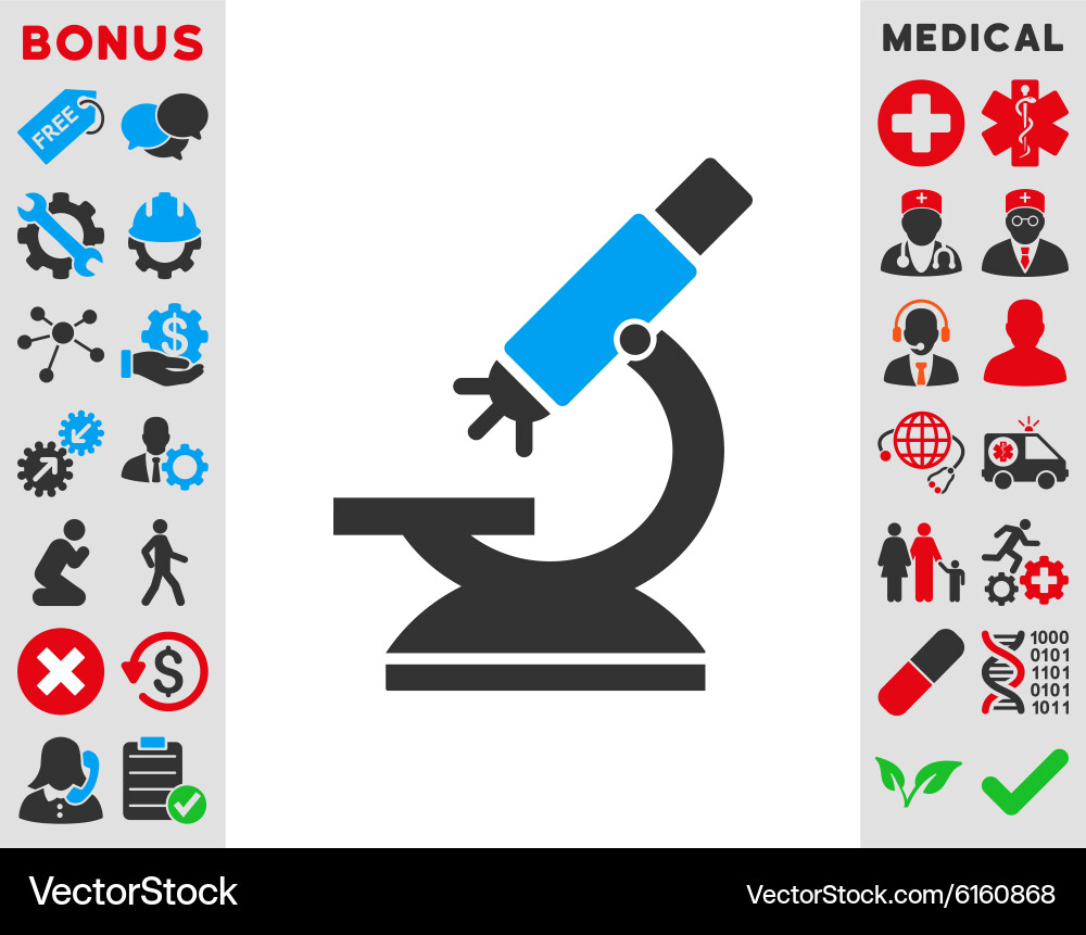 Labs microscope icon Vector Image