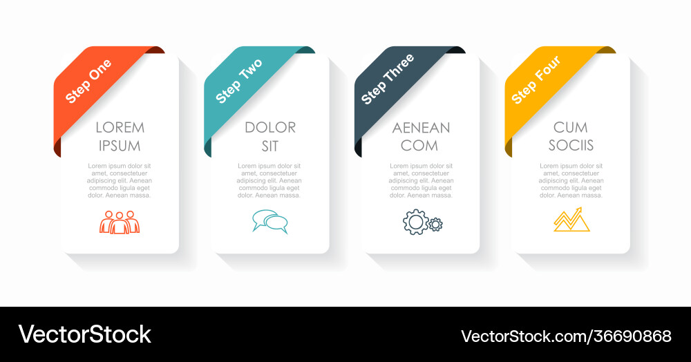 Modern Infographic Template - Business Data vector image