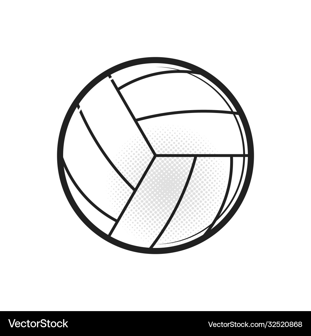 Volleyball ball sports activity play competition vector image